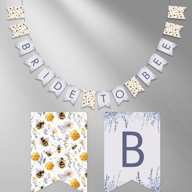 Möhippa Brud att bli Honungsbin Blommig Vimplar (Skapare uppladdad)