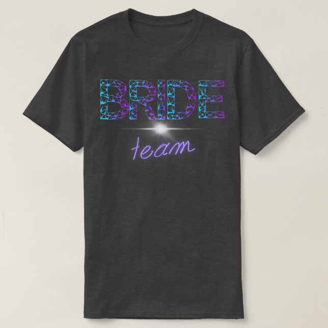 Möhippa Brud för Kvinnor Bröllopsteam Brud T Shirt (Design framsida)