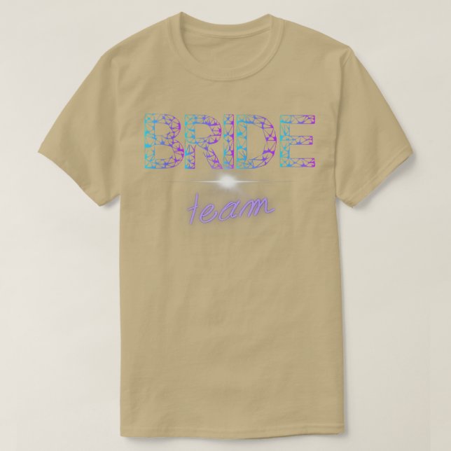 Möhippa Brud för Kvinnor Bröllopsteam Brud T Shirt (Design framsida)