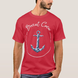 Möhippa Brudgäng Marinblå Ankare T Shirt