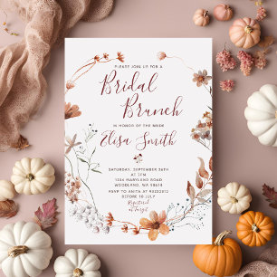 Möhippa Brunch Autumn Möhippa Boho Wildblomma Inbjudningar