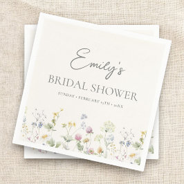 Möhippa Brunch av färgämne Wildblomma Pappersservett