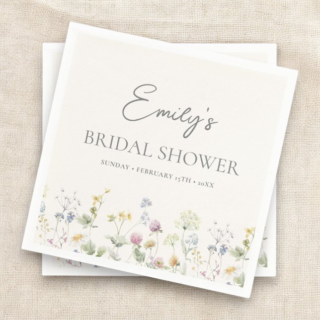 Möhippa Brunch av färgämne Wildblomma Pappersservett (Skapare uppladdad)