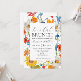 Möhippa Brunch Blommigt Summer Bachelorette Party Inbjudningar