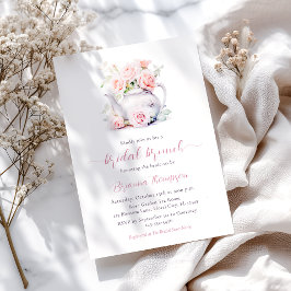 Möhippa Brunch för  Rosa Blommigt  Inbjudningar