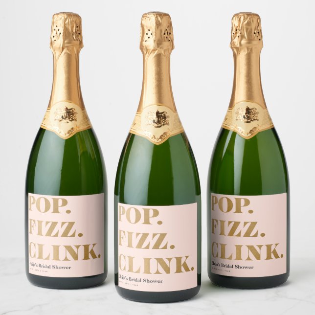 Möhippa Brunch Pop Fizz Clink Sparkling Vin etiket (Flaskor)
