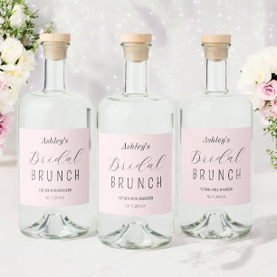 Möhippa Brunch Rosa Spritflaskor Etikett
