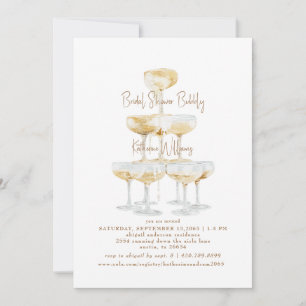 Möhippa BubLY Champagne Inbjudningar