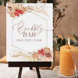 Möhippa Bubly Pub Pop Fizz Clink-tecken Poster