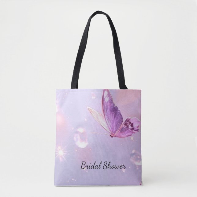 Möhippa Butterfly Tote bags - Anpassningsbar Party Tygkasse (Framsida)