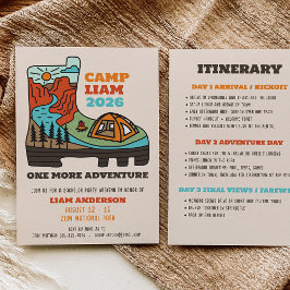 Möhippa Camping- och vandringsfest Weekend inbjuda Inbjudningar