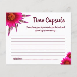 Möhippa card Time Capsule Advice för par Flygblad