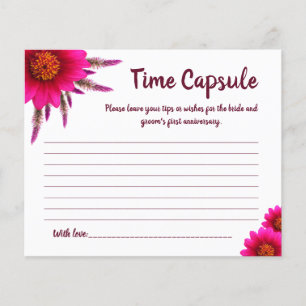 Möhippa card Time Capsule Advice för par Flygblad