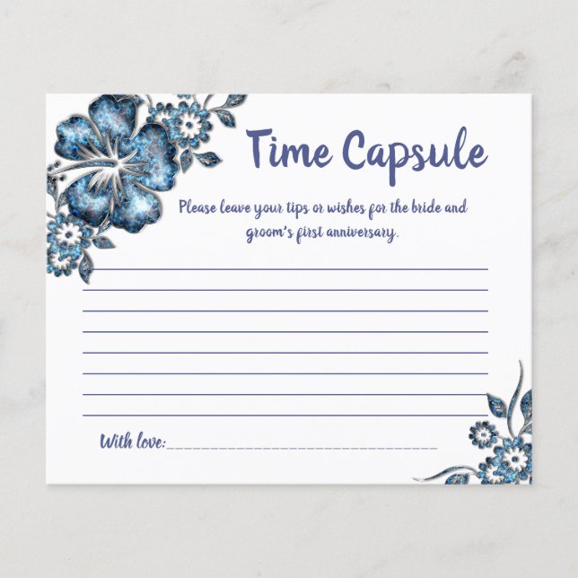Möhippa card Time Capsule Advice för par Flygblad (Framsidan)