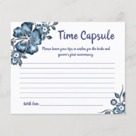 Möhippa card Time Capsule Advice för par Flygblad
