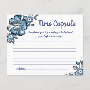 Möhippa card Time Capsule Advice för par Flygblad