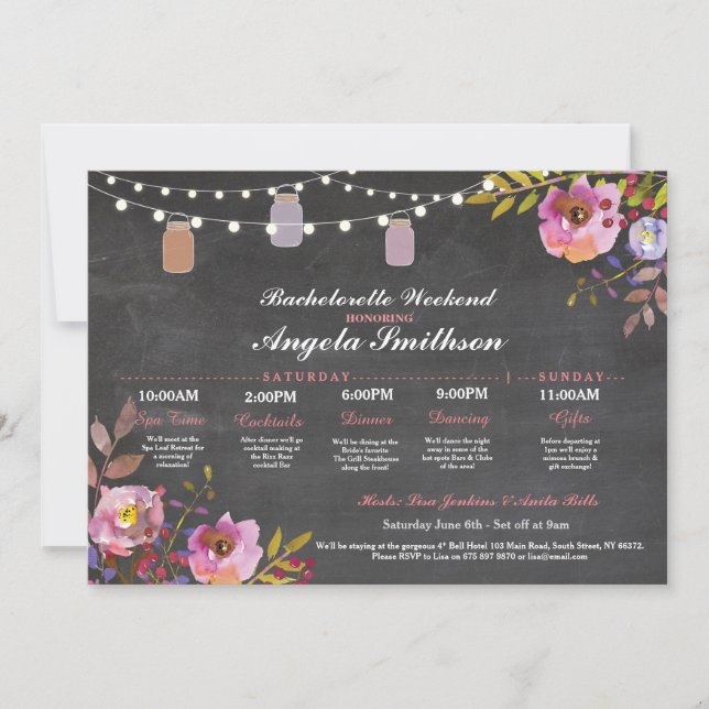 Möhippa Chalk Coral Itinerary Bachelorette (Framsida)