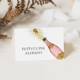 Möhippa Champagne Theme Buffet Food Card Tilläggskort