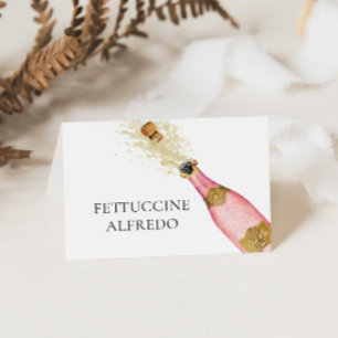 Möhippa Champagne Theme Buffet Food Card Tilläggskort