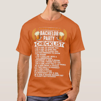 Möhippa checklista äktenskap brudtärnor t shirt