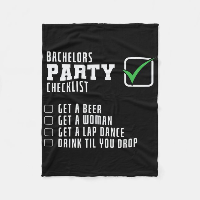 Möhippa Checklista  Fleecefilt (Framsidan)