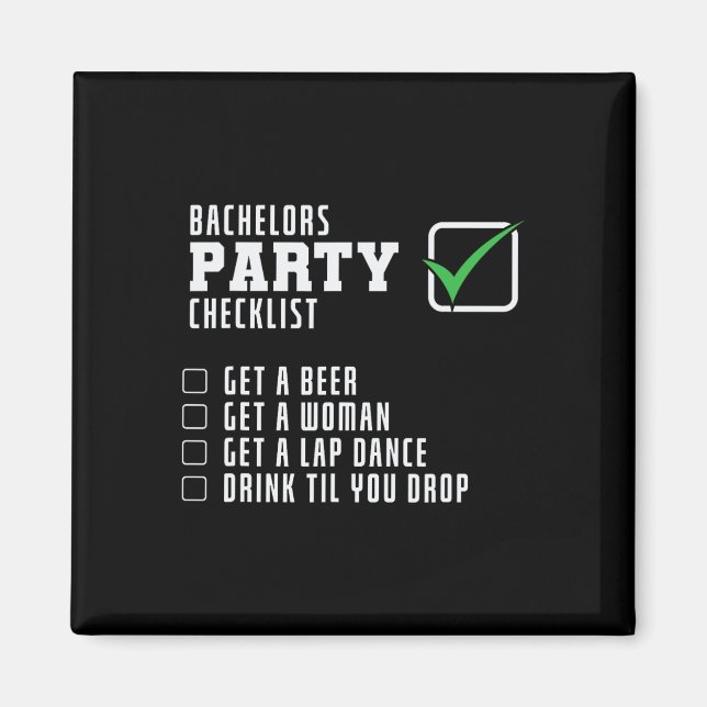 Möhippa checklista  magnet (Framsidan)