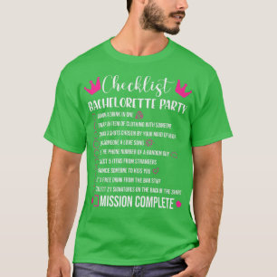 Möhippa Checklista Spel Brud T Shirt