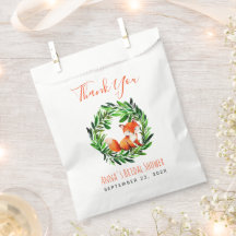 Möhippa Cute Fox Greenery Watercolor