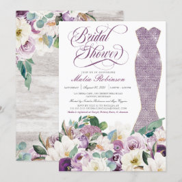 Möhippa Dress Glam Gown Botanical Lavender Inbjudningar