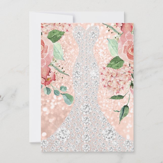 Möhippa Dress Spark Ro VIP  Ro Blommigtar Inbjudningar (Baksida)