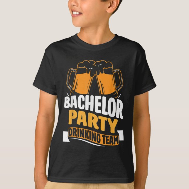 Möhippa drickande lag brud brudgum _1 t shirt (Framsida)