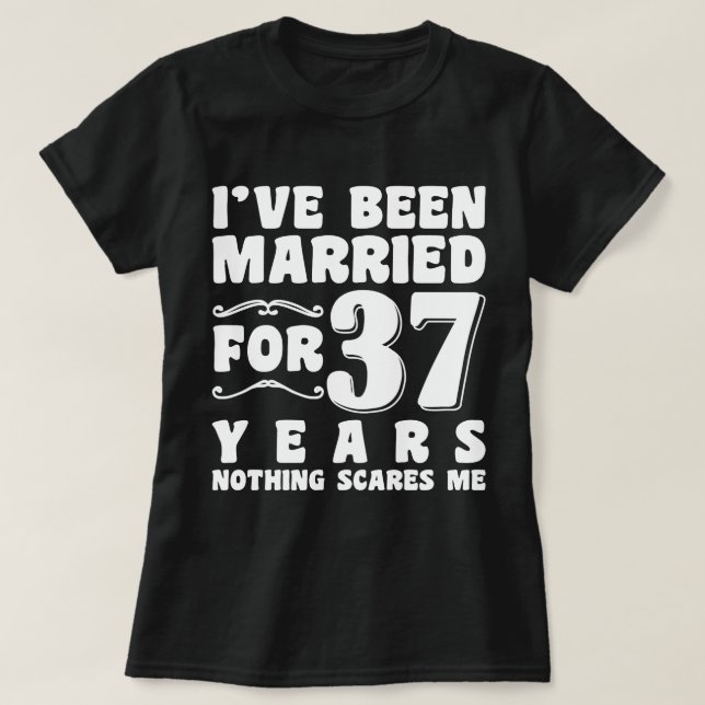 Möhippa efter 37 år av äktenskap t shirt (Design framsida)