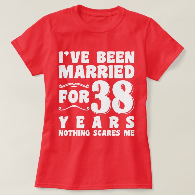 Möhippa efter 38 år av äktenskap t shirt (Design framsida)