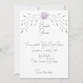 Möhippa Elegant Löv och Rosa Lotus Inbjudningar