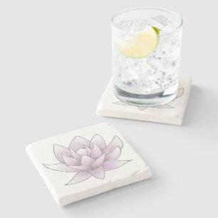 Möhippa Elegant Rosa Lotus Favor Stenunderlägg