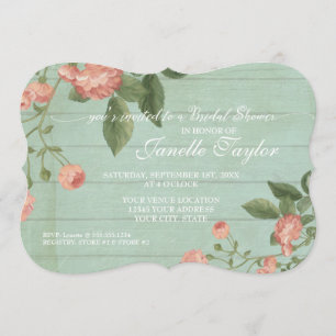 Möhippa Elegant Söt Vintage Blommigt Inbjudningar