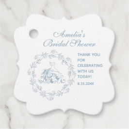 Möhippa - Elegantens blå favoriter/Tack Märkre Gåvor Etiketter