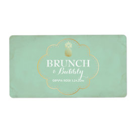 Möhippa- eller babykläder Mini Champagne-etikett Fraktsedel