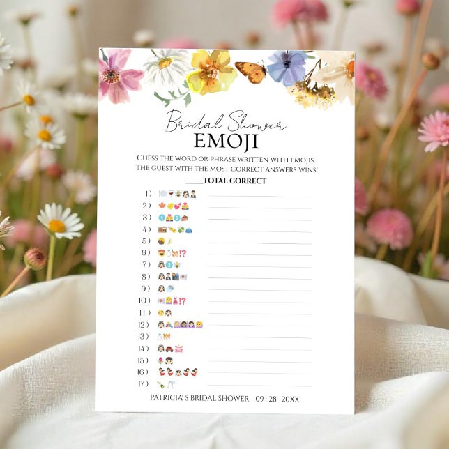 Möhippa Emoji | Bildskärmskort för Wildblomma Inbjudningar (Skapare uppladdad)