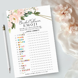 Möhippa Emoji Pictionary Rosa Geometric Flygblad