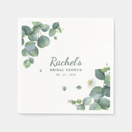 Möhippa Eucalyptus Greenery Anpassningsbar Papper Pappersservett