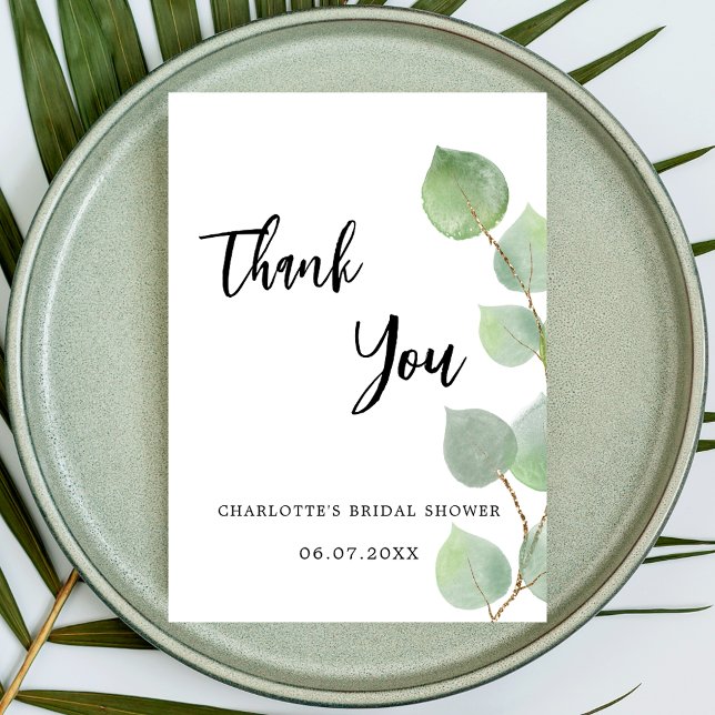 Möhippa eucalyptus greenery-tack för ditt kort (Skapare uppladdad)