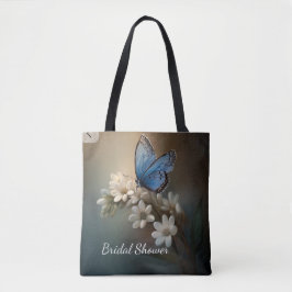 Möhippa Flower and Butterfly Anpassningsbar Tote B Tygkasse