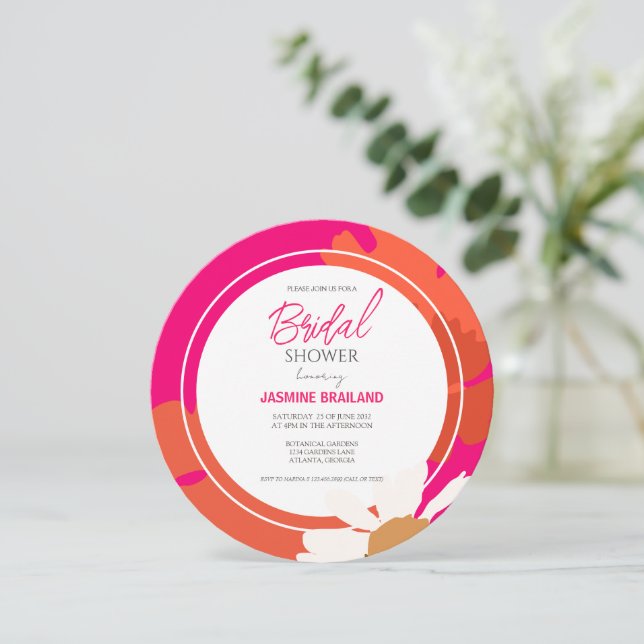 Möhippa för Abstrakt av Daisy för shock rosa och O (Stående Fram)