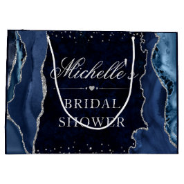 Möhippa för agate-blått och Silver-Glitter