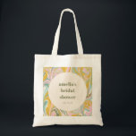 Möhippa för Anpassningsbar för pastellAbstrakt för Tygkasse<br><div class="desc">Cute Modern Aesthetic Gult,  Sage and Rosa Pastel Söt Abstrakt Swirl Anpassningsbar Möhippa Tote Bag</div>