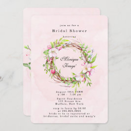 Möhippa för Apple Träd Blommar Blommigt Inbjudningar