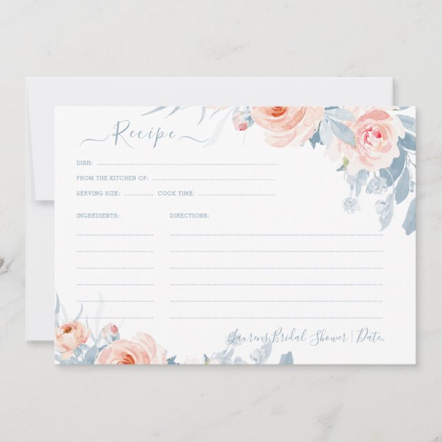 Möhippa för ArtsApp H2  Rosa ros, recept Inbjudningar (Framsida)