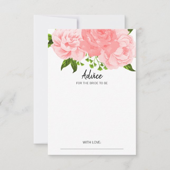 Möhippa för  av korallfärgad vattenfärg Blommigt Inbjudningar (Framsida)