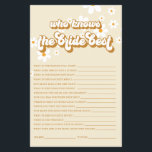 Möhippa för  av Retro-Daisy Flygblad<br><div class="desc">Vem känner till Bride best Möhippa-matchen? Utformning av Retro-daisy.</div>